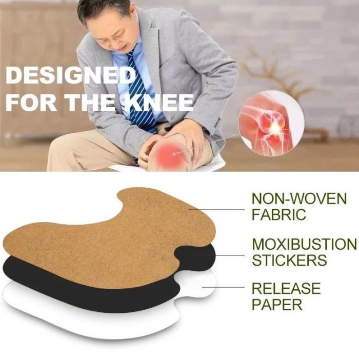 PATCH LUTUT REDAKAN NYERI - MIRACLE KNEE PLASTER ISI 12PCS
