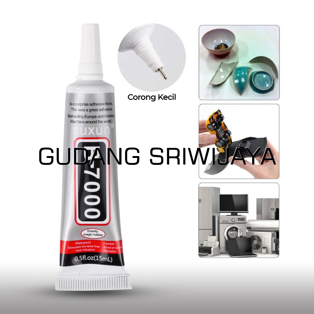 

SUXUN Lem Power Glue Strong Adhesive 15 ML - B-7000 - Transparent