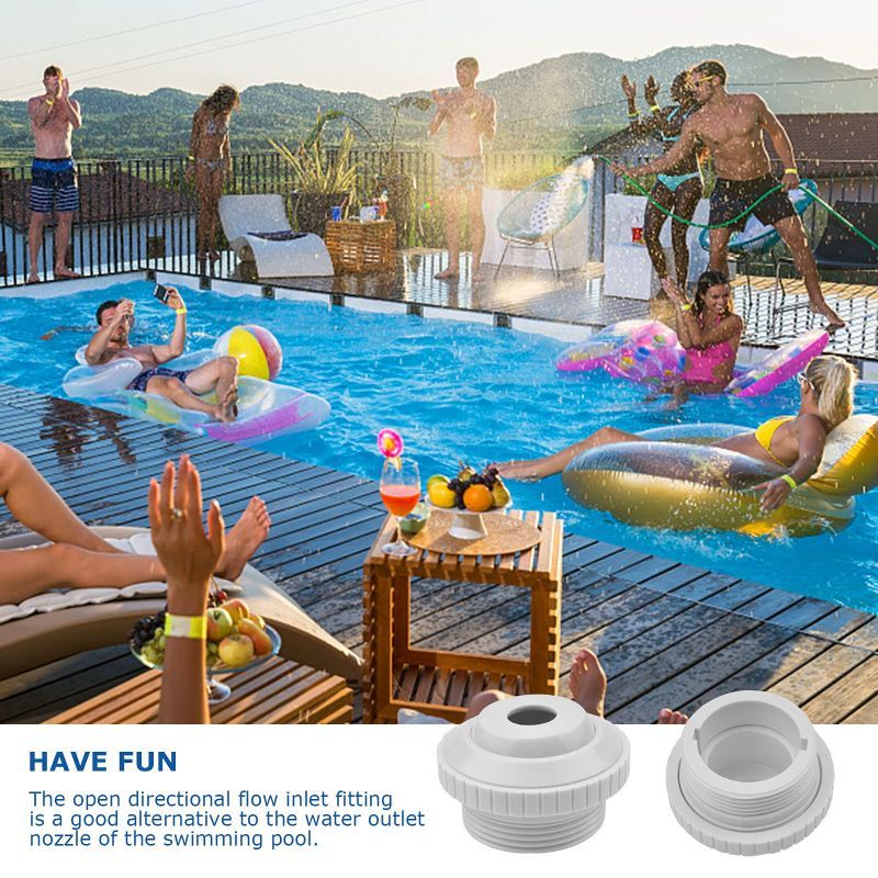 Nozle Kolam Renang 1,5 Inch Inlet Fitting Kolam Renang Swimming Pool Massage Nozzle Return Jet