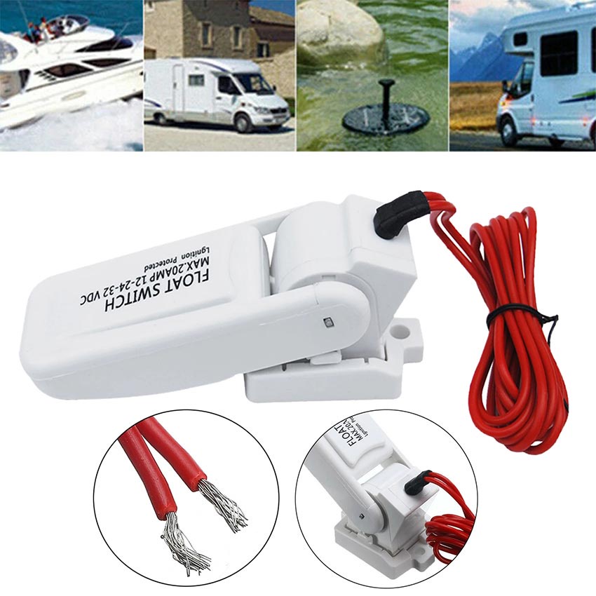 Marine Float Switch 12V 1100GPH Automatic Bilge Pump Boat Submersible Pump