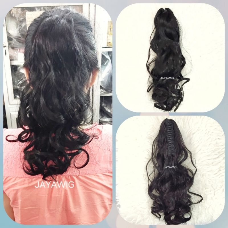 Ponitail Jepit Buat Kunciran Rambut Wanita Model Curly