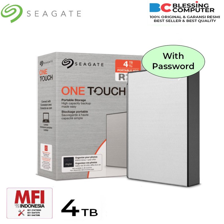Hardisk External Seagate One Touch 4TB / Hardisk Eksternal Seagate SLV