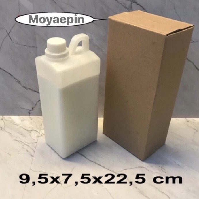 

Kotak Kardus Uk 9,5x7,5x22,5cm cocok untuk packing botol jerigen 1ltr