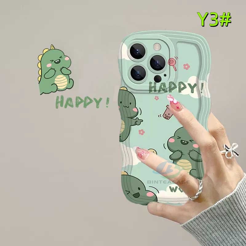 Casing TPU iPhone 14 14 Pro MAX 11 Pro 11 Pro MAX 12 12 Pro 12 Pro MAX 13 Pro MAX X XR XS MAX 6 6S 7 8 Plus Motif Dinosaurus