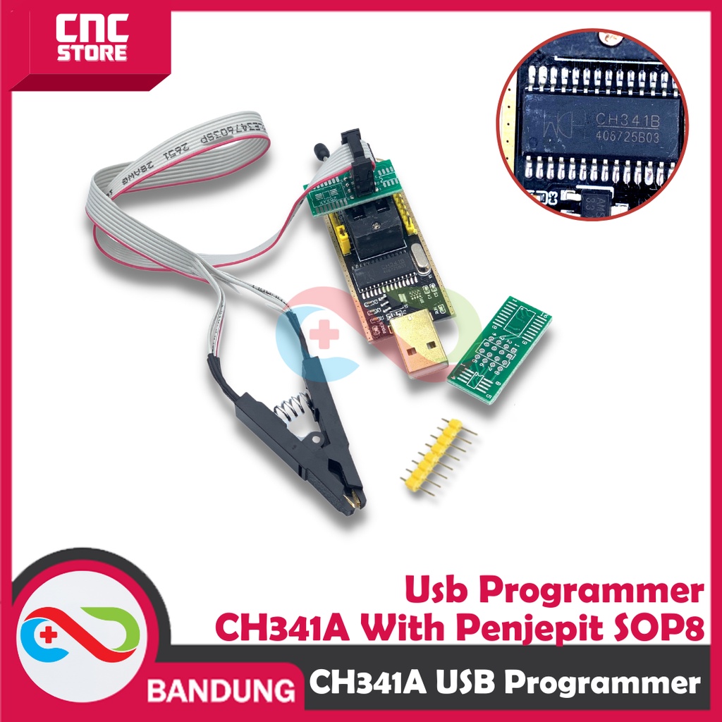 USB PROGRAMMER IC EEPROM CH341A PLUS PENJEPIT SOP8 FLASH BIOS