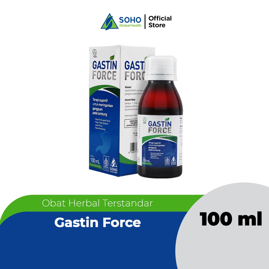 Jual Gastin Force Obat Lambung Herbal 100 Ml | Shopee Indonesia