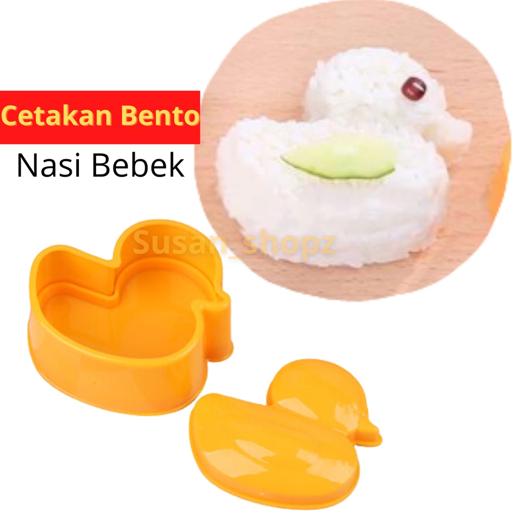 Cetakan Nasi Bento Bebek Orange