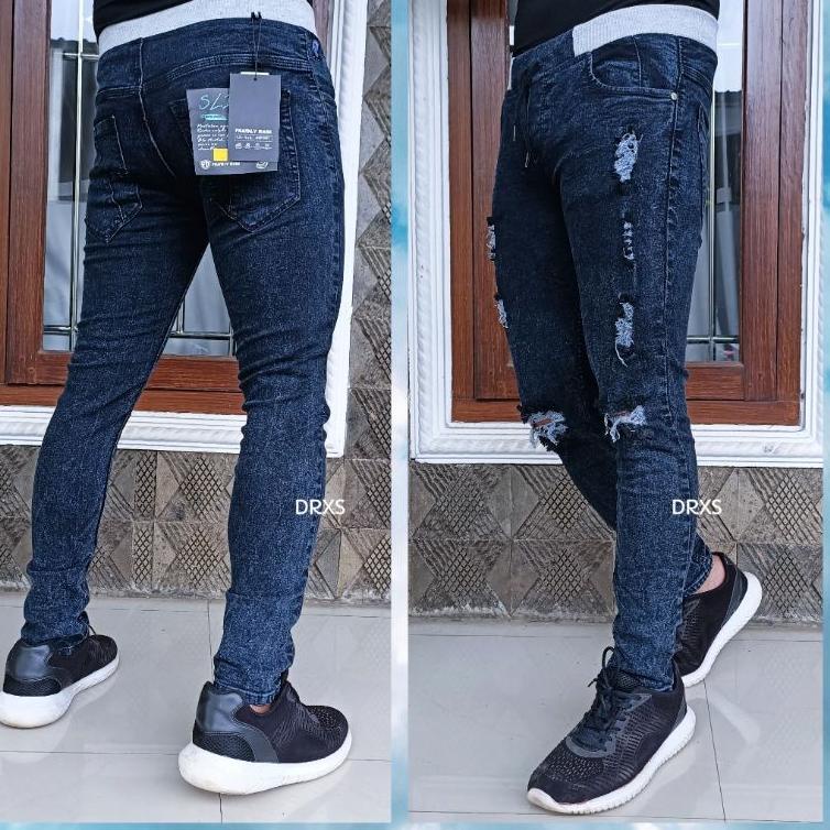 {MBY.18Oc22p} CELANA JEANS PRIA SOBEK JOGGER PANTS KEKINIAN