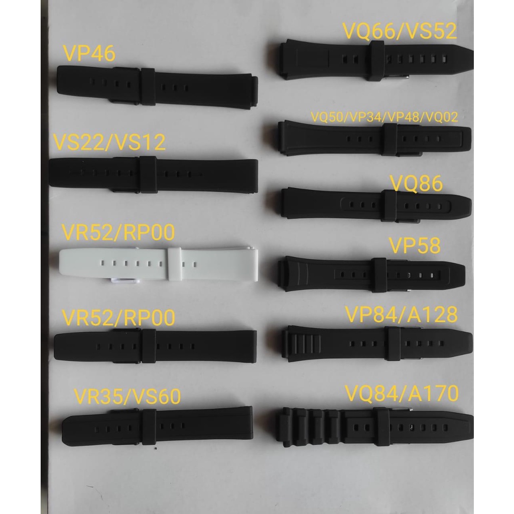 Tali Jam Tangan 100% Original Q&amp;Q QnQ QQ Series  VP46/vp49/vs22/vs12/vr97/vr52/rp00/vs60/vq66/m162/vs52/vq50/vp34/m158/vp48/vq02/vq86/vp58 /vp84/a128/vq84/a170