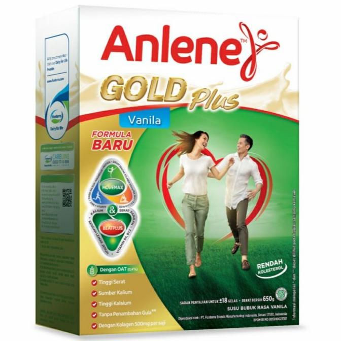 

[ COD ] Anlene Gold Plus Susu Bubuk Vanila 650 g