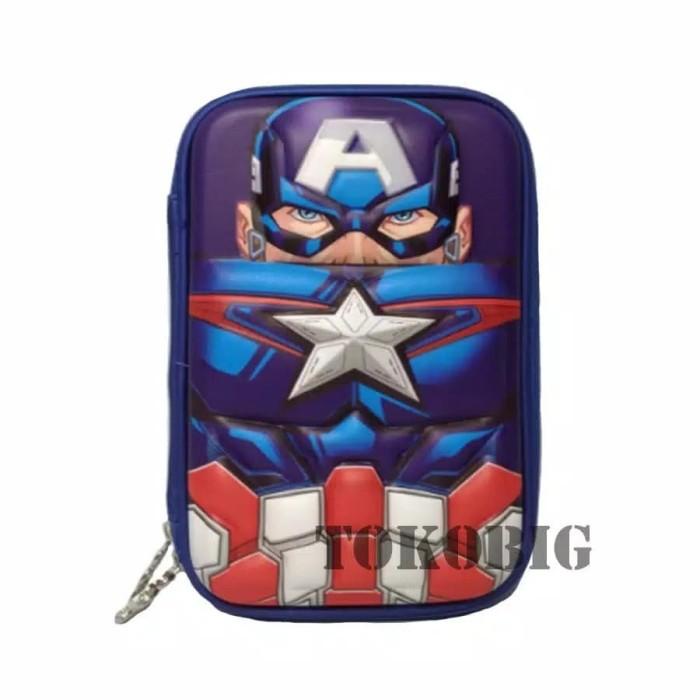 

Pensil Case Captain America Tempat Pensil Hardcase Emboss Tempat Alat Tulis