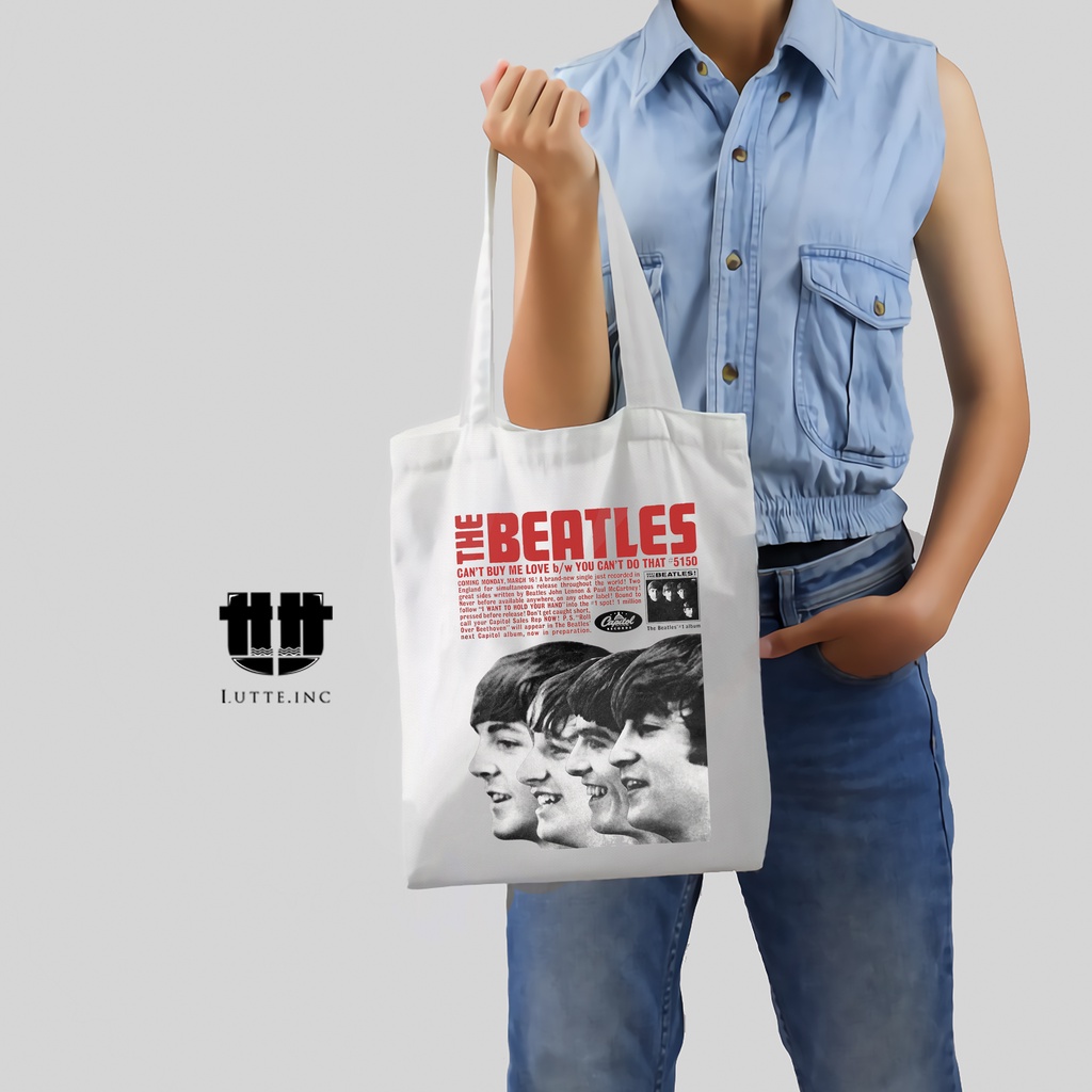 Tote Bag The Beatles ToteBag Kanvas Premium Lutte.Inc