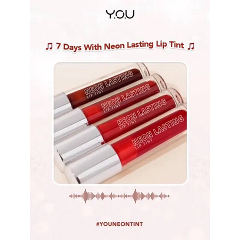 ✿ELYSABETHME✿ Y.O.U Neon Liptint Lasting| TAHAN 12 JAM | lipstick cair lipcream murah import  kualitas bagus