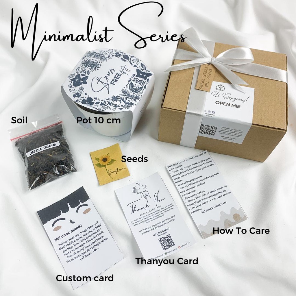 Hampers Grow Kit | Planting Kit | Hampers Gift |  Birthday | Hampers Lebaran | Wedding Souvenir | Christmas Hampers | Valentine Gift