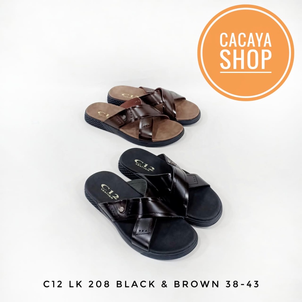 SANDAL SEPATU PRIA C12 LK 208 CACAYA