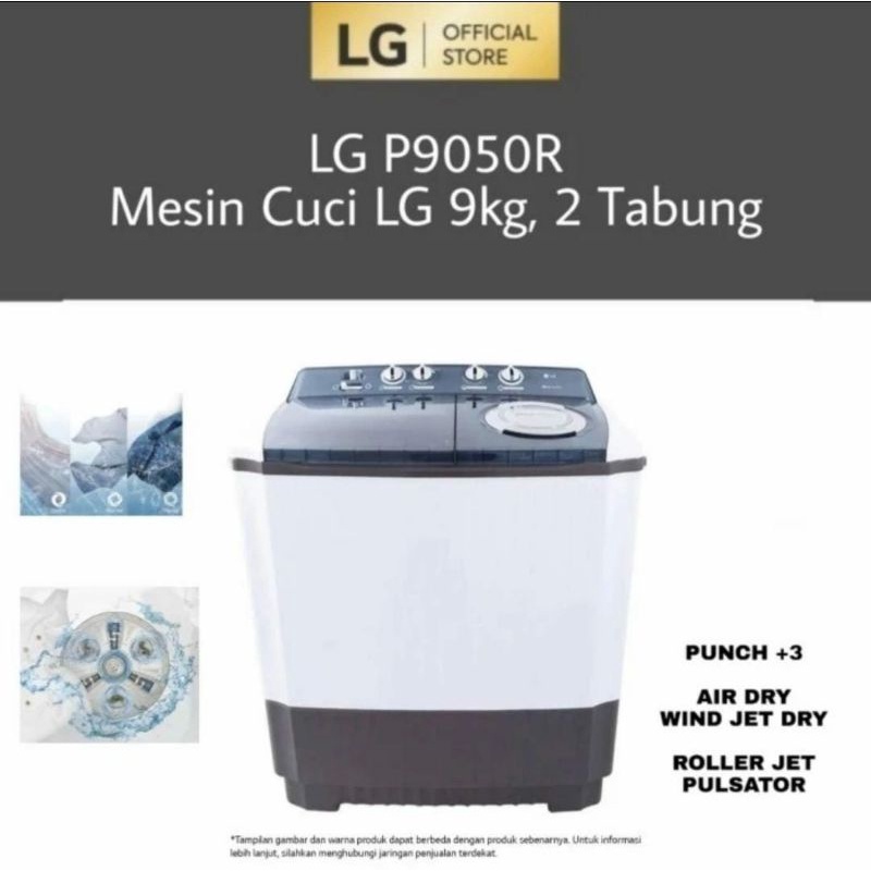 Mesin Cuci 2 Tabung 9 KG