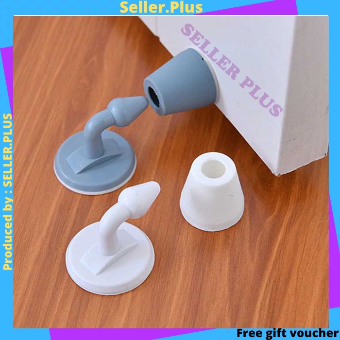 SP Alat Penahan Pintu Rumah Pengganjal Pintu Peredam Suara Benturan Door Stopper Plug Plastik