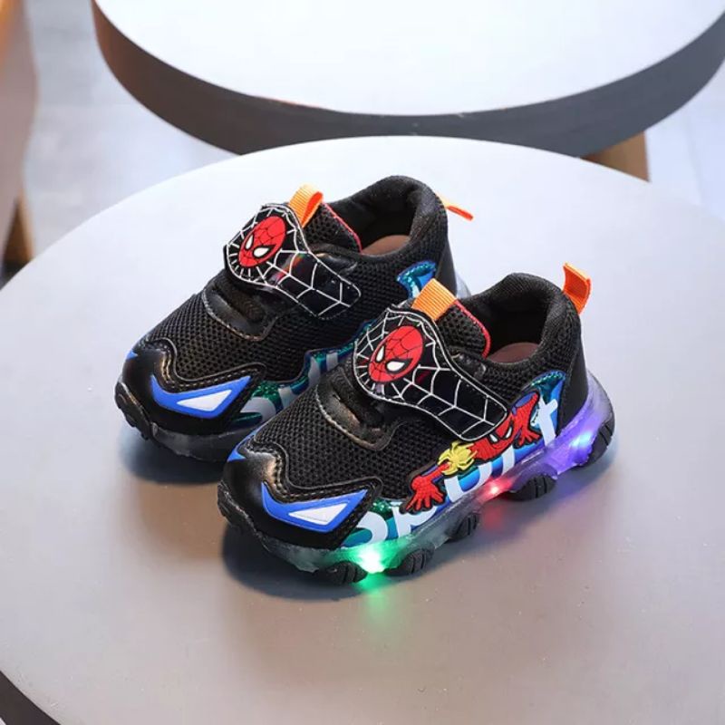 Minipetite SH2154 Sepatu Lampu Anak Sneakers Anak Lampu Led
