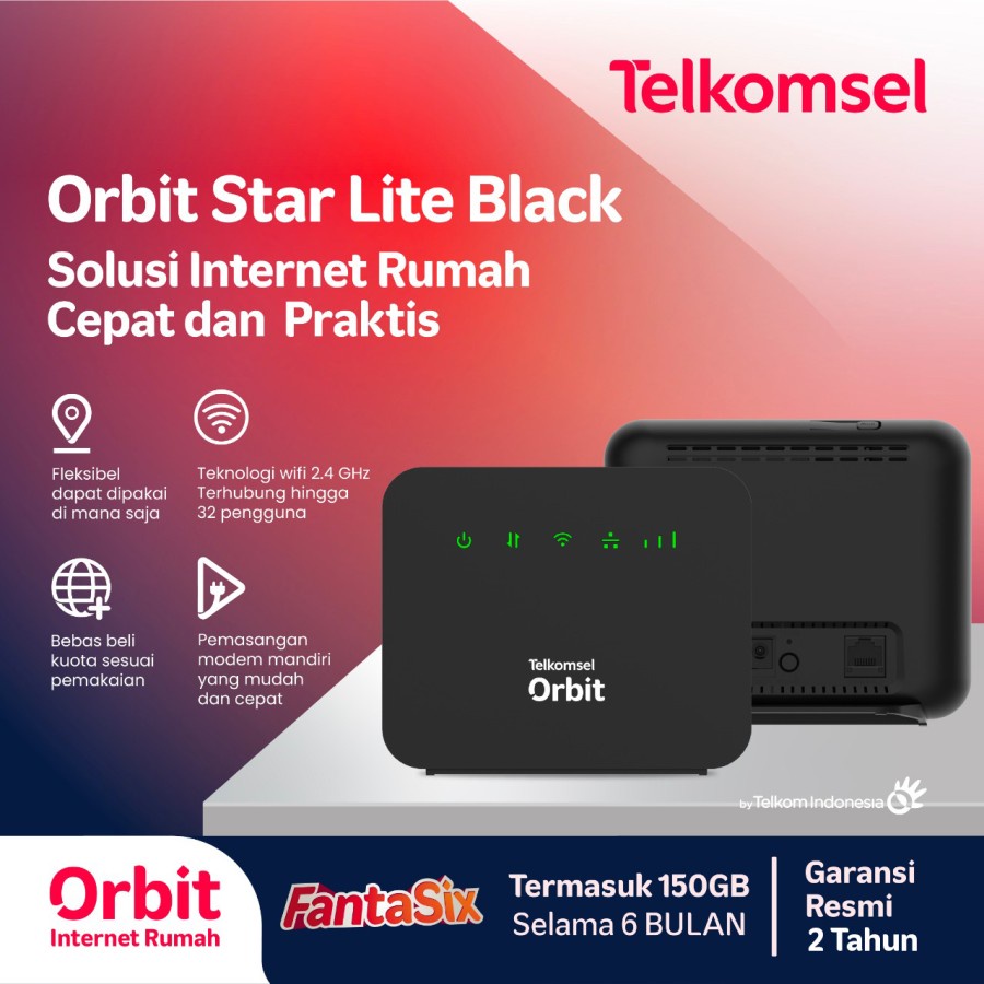 Telkomsel Orbit Star Lite HKM0126 Modem Router Free Kuota