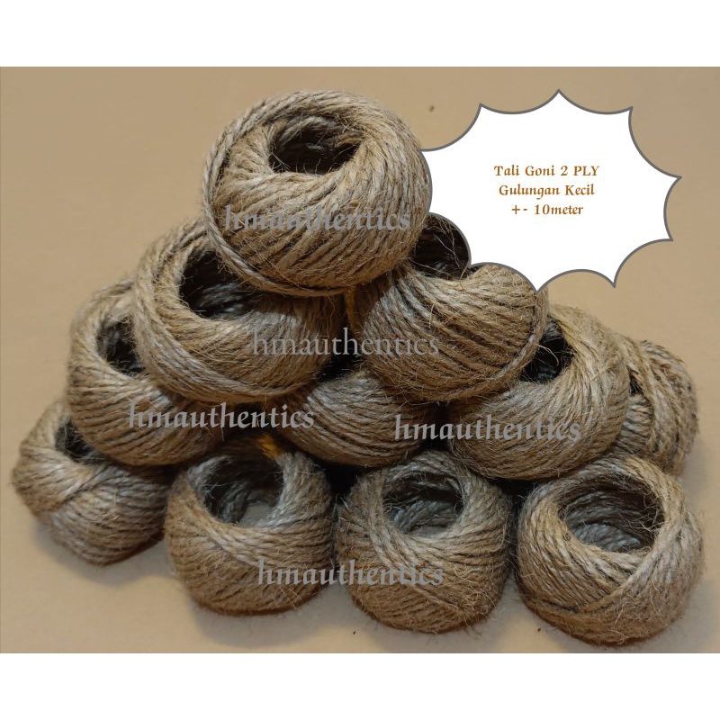 

Tali goni rami warna cokelat Natural Lokal serat alami Dijual Per Roll Tali Goni LOKAL