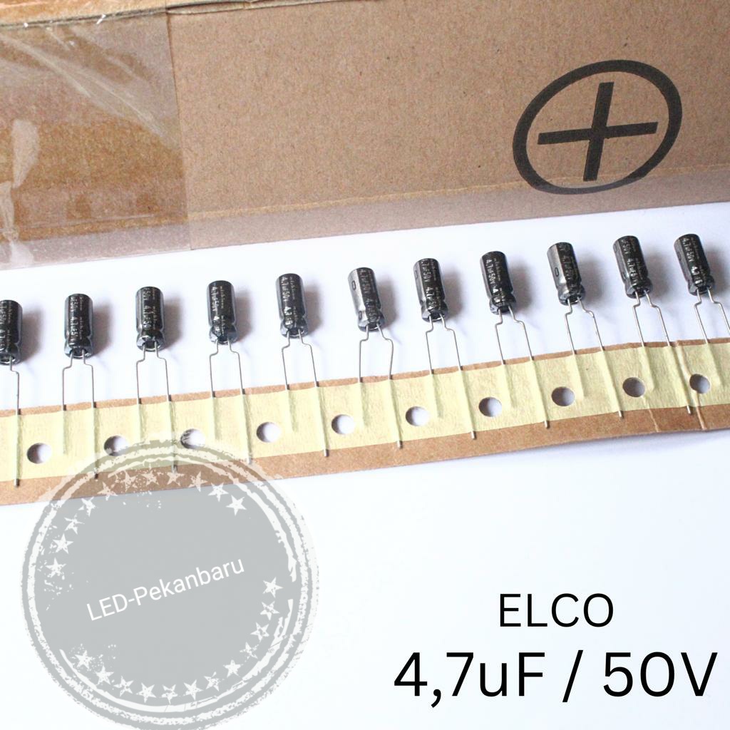 ELCO 4,7UF 50V 4,7 UF 50 VOLT CAPASITOR ELKO 4.7UF