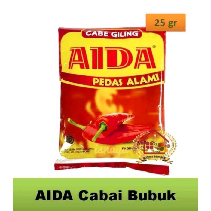 

Bubuk Cabai AIDA 25gr