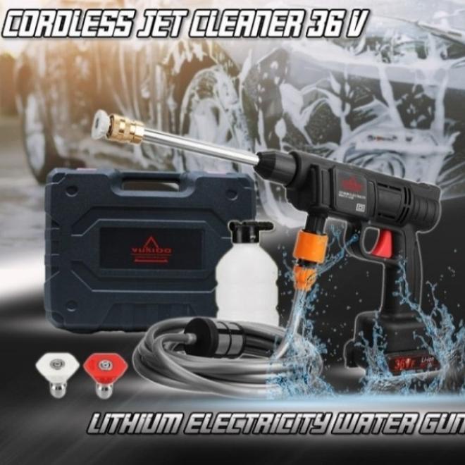 Mesin Jet Steam Cleaner Cordless Yukido 36V High Pressure Washer