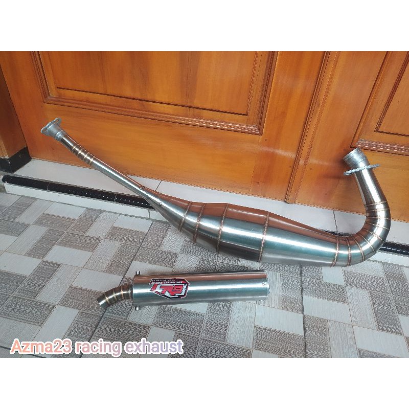 Knalpot R9 Ninja R/RR/SS Full stainless titan non cobra