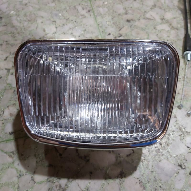 lampu rx king, Reflektor rx king, headlamp rx king chrome kaca bening kualitas ori