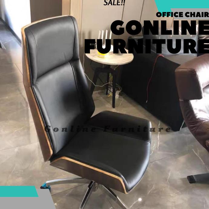 ada Office Chair kayu/kursi kantor body kayu ready