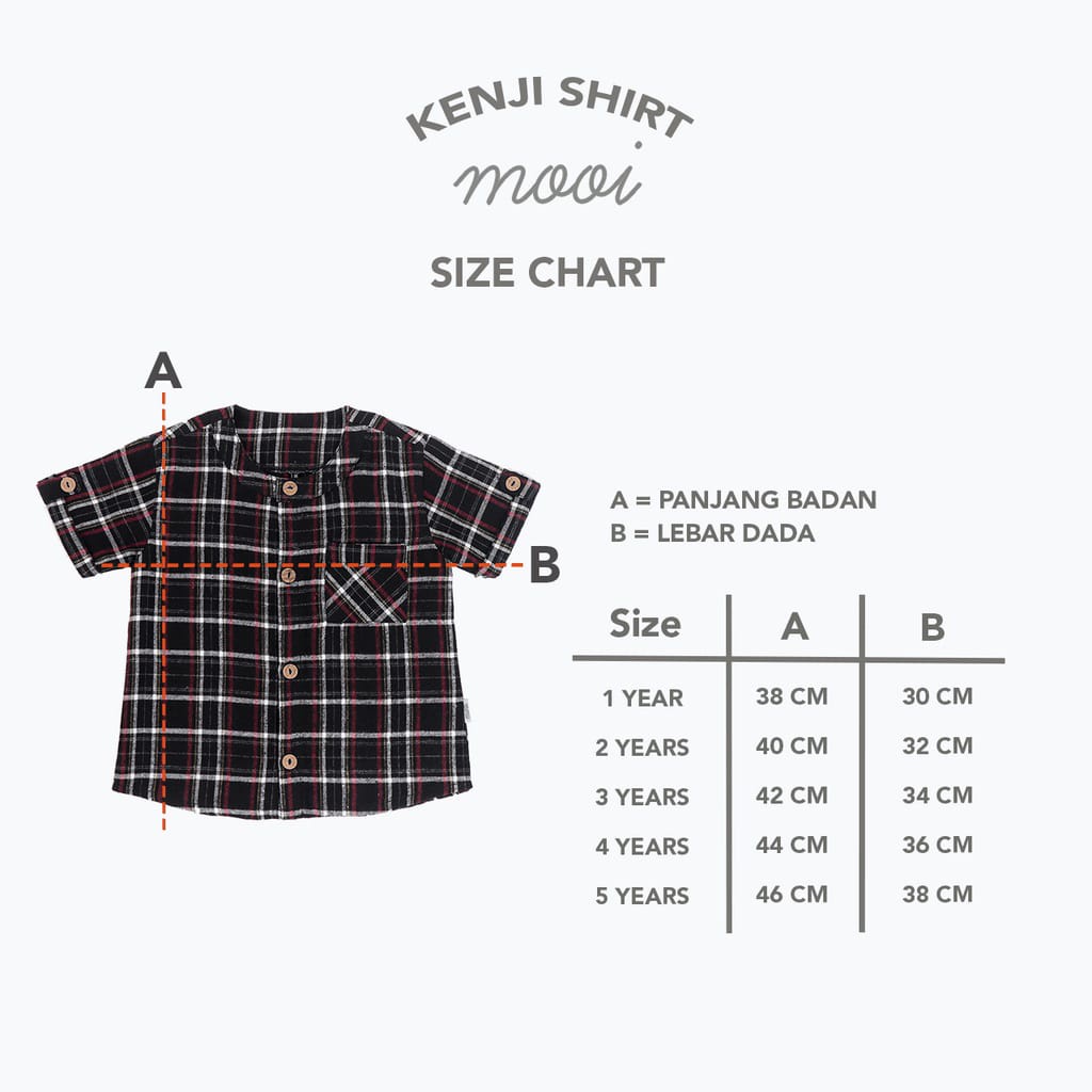 Mooi Kemeja Anak Flanel Kenji Shirt/ Mooi Kenji Shirt