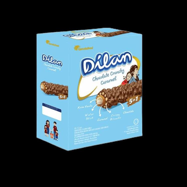 

10.10 MALL DILAN CHOCOLATE CRUNCHY CARAMEL 1BOX ISI 12 (LEBIH BESAR) !