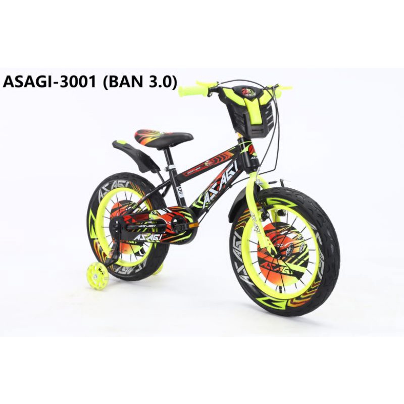 Sepeda Bmx 16&quot; ban jumbo 3.0  (5 sd 8 thn) ada Tameng musik lampu roda bantu  karet frame kokoh