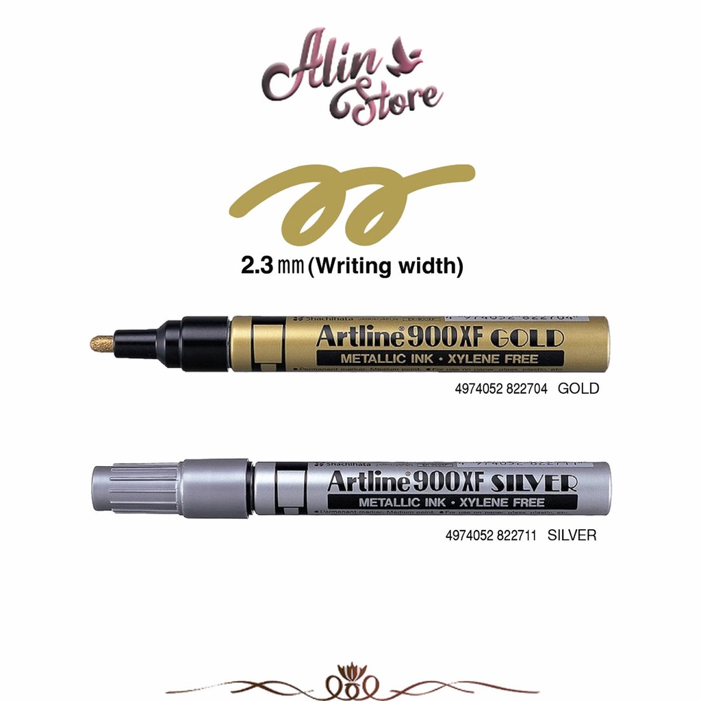

Spidol Metallic Marker EK-900XF Gold / Silver Artline