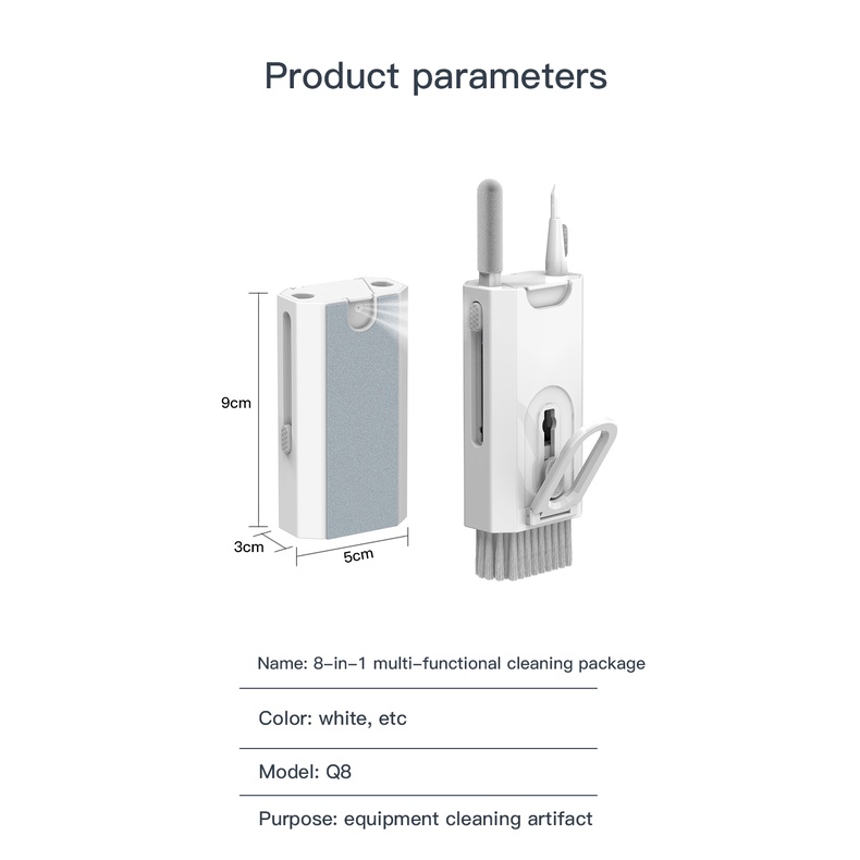 8in1 Pen Brush Pembersih Multifungsi Untuk Headset / Keyboard
