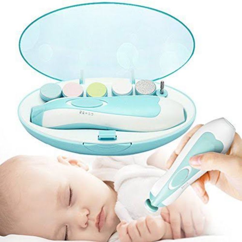 Gunting Kuku Bayi Elektrik Satu set Baby Nail Trimmer