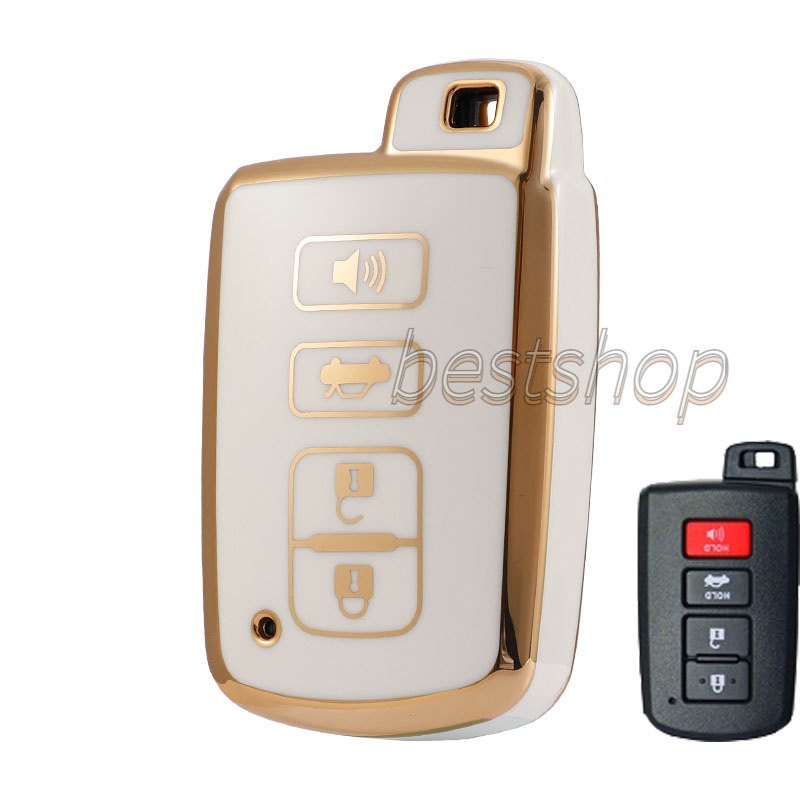 Toyota Altis/Harrier/Camry 2014-2020 Keyless Remote Pelindung Kunci Mobil Cover Casing Soft TPU