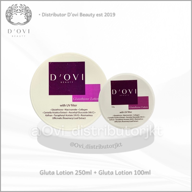 BUY 1 GET 1 LOTION PEMUTIH [HIGH DOSE BPOM] Gluthation Lotion by D’Ovi Beauty Gluta Lotion High Dose