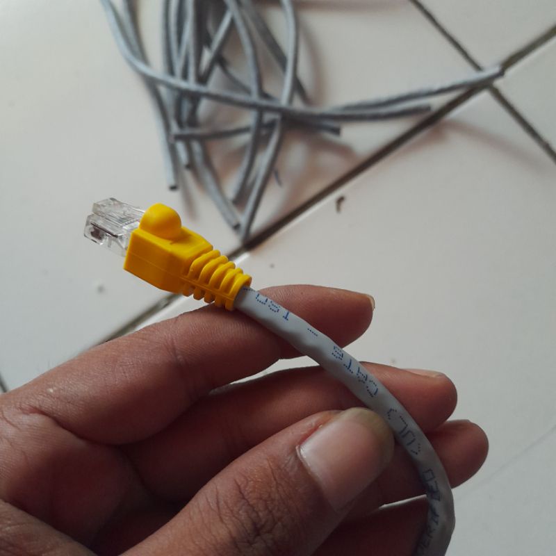 KABEL LAN SERVER BELDEN CAT 6 + RJ45 + Plugboot Handmade