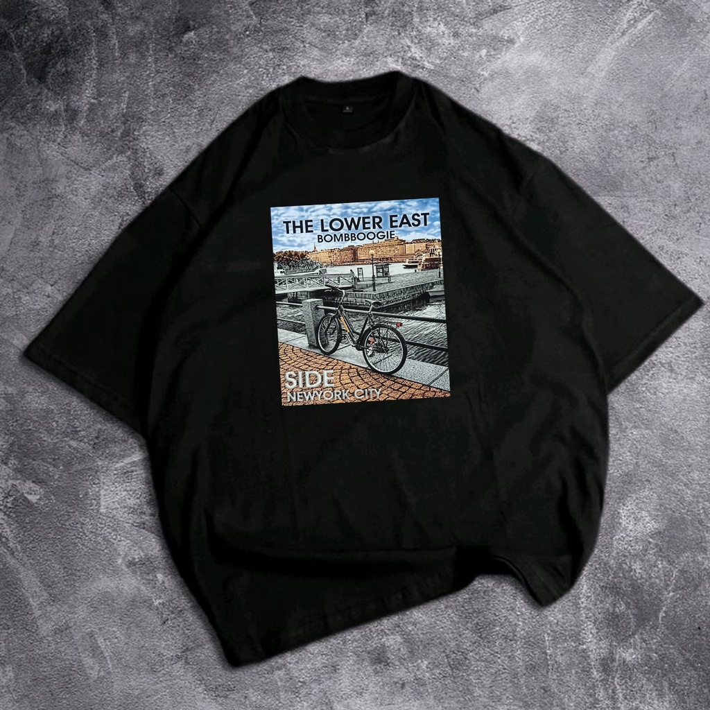 GSC - Baju KAOS OVERSIZE THE LOWER EAST / Kaos Oversize Cotton 24S