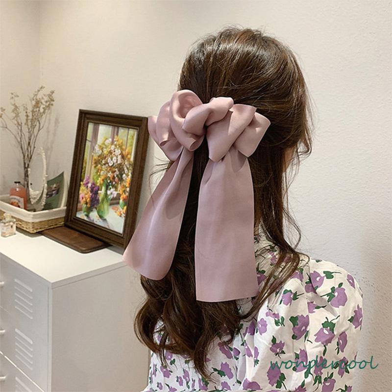 Benang Busur Jepit Rambut  Wanita Kepala Belakang Kepala Hiasan Kepala Klip Ekor Kuda  Aksesoris Rambut Wanita-Won