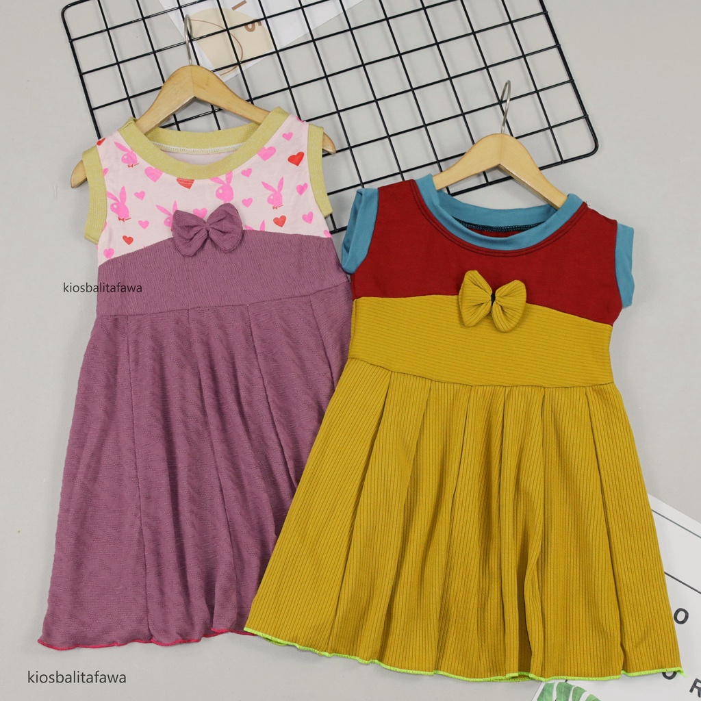 Dress Aila size Bayi - 6 Tahun / Dres Pesta Murah Grosir Baju Anak Perempuan Harian Gaun Import