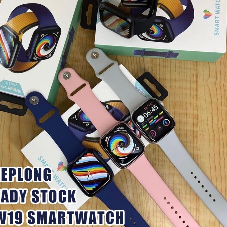 limited STOCKKEEPLONG ☪ HW19 jam pintar Ready stock 1.77 Inch IWO ORI Seri 7 Smartwatch 2 Tali jam（4