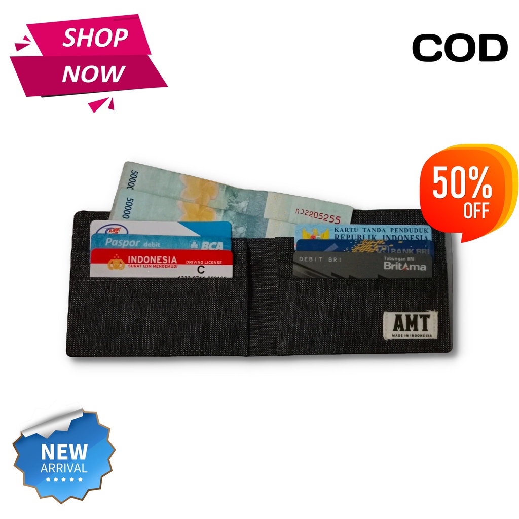 AMT Abra Wallet - Dompet Pria bahan Kanvas