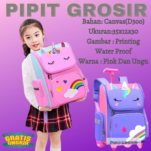 Tas Ransel Troly Fashion Wanita Pegangan Satu Best Seller Terbaru