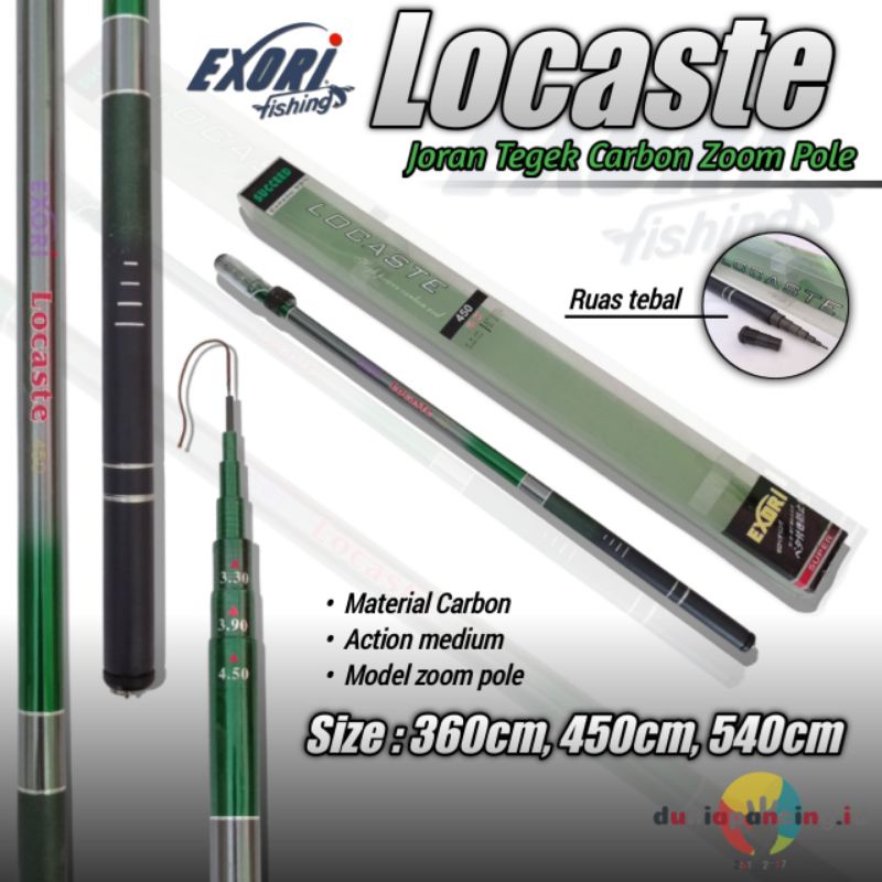 Joran tegek Exori Locaste 360/270-300-360 450/330-390-450 zoom pole high power carbon