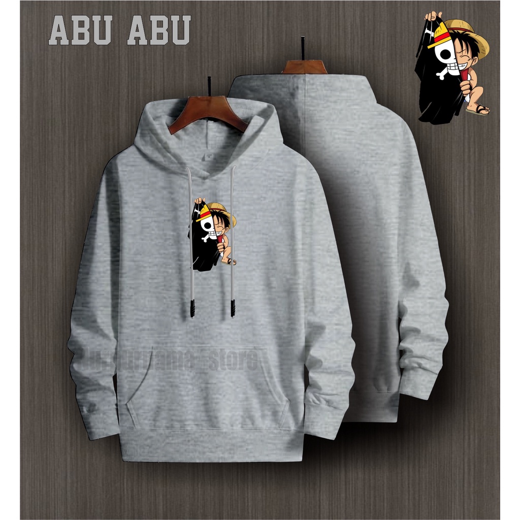 Jaket Hoodie Anime One Piece Luffy / Sweater Anime OnePiece