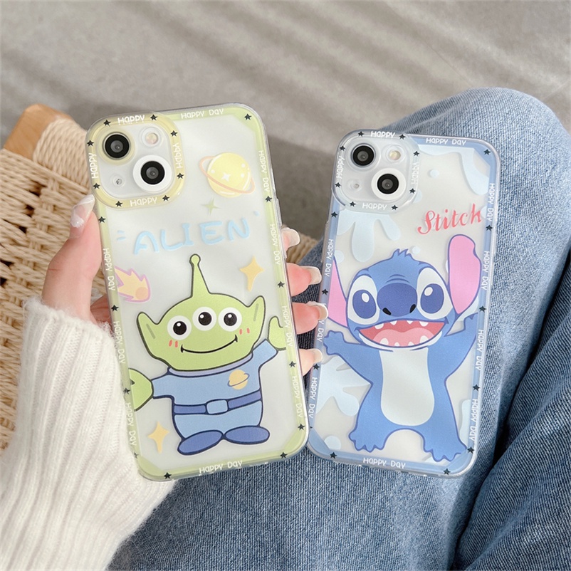 (Ready Stock) Casing Tpu Soft Case iPhone 14 13 12 11 Pro Max iPhone X Xr Xs Max iPhone 7 8 7 6 6s + Plus Se 2020 Motif Kartun Couple Phone Case Bumper Shockproof Protective Cover