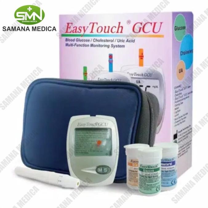 Alat Tes Darah Gula Darah, Kolesterol, Asam Urat Easytouch Gcu