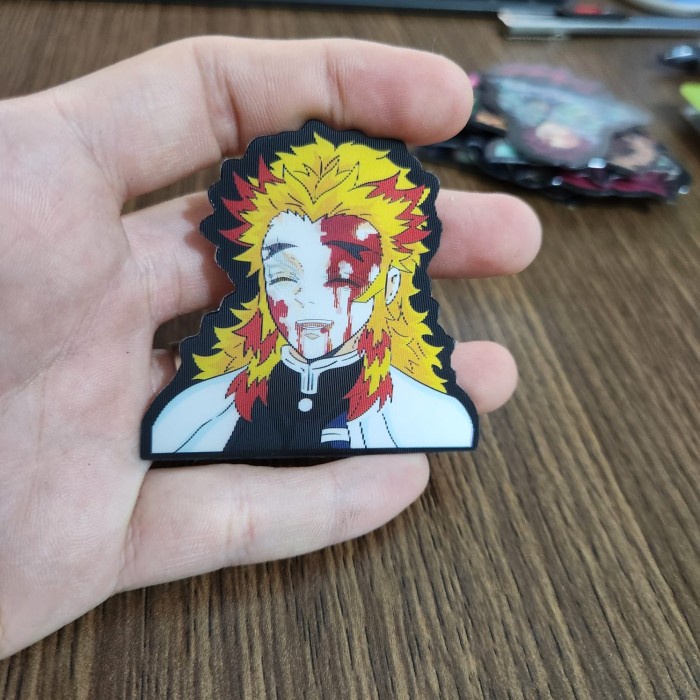 

STIKER 3D MOTION LENTICULAR ANIME - DK0171 - Demon Slayer - Rengoku